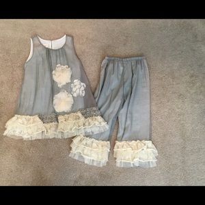 Isobella & Chloe NWT dressy light grey outfit